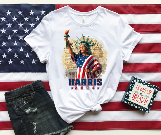 Kamala Harris 2024 Clear Film Screen Print Transfer